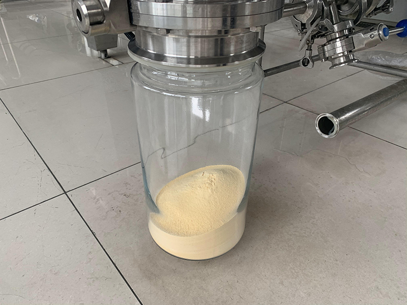 骆驼奶真空干燥机出料图